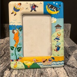 Hand painted Colorful Nursery Rhyme Picture Frame